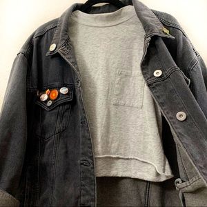 Short Sleeve Turtle Neck Crop Top